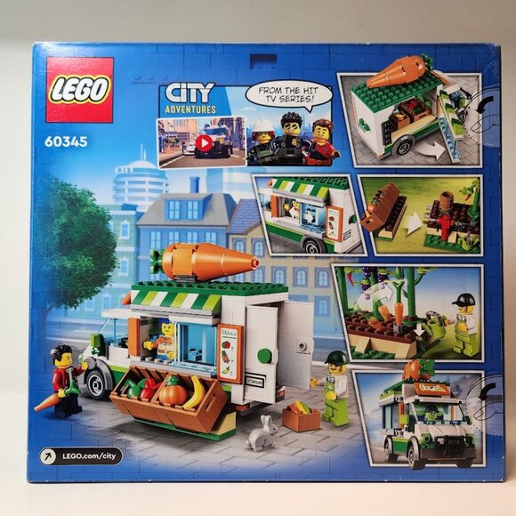 LEGO City Farmers Market Van 60345 Building Set Food Truck Farm Van Vegetables R - Picture 9 of 15
